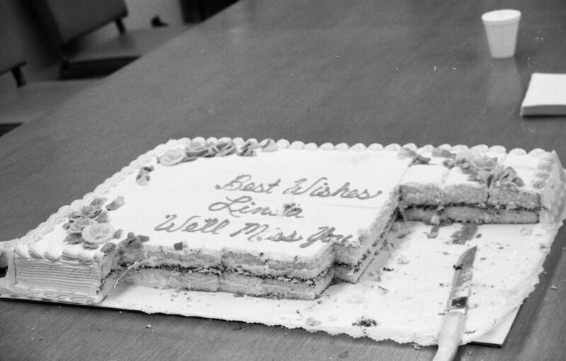 1985 Employees, Departure Party for Linda 04