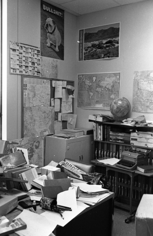 1978 Employee, Ralph Lewis' Office in Disarray 12