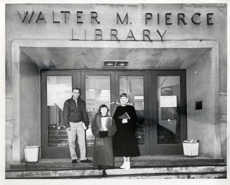 1955-56 Pierce Library Entrance