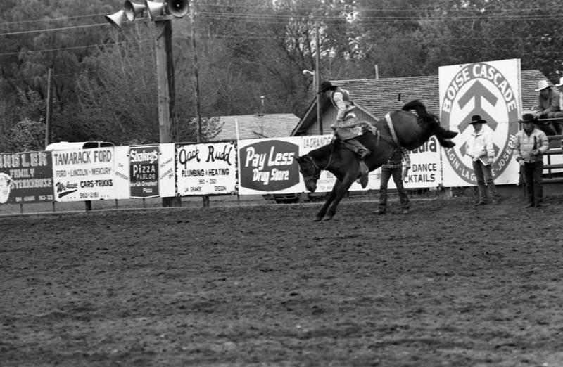 1986 Springfest, Rodeo Bronco Riding 04
