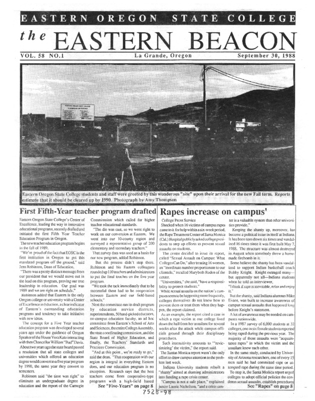 1988-89 The Eastern Beacon