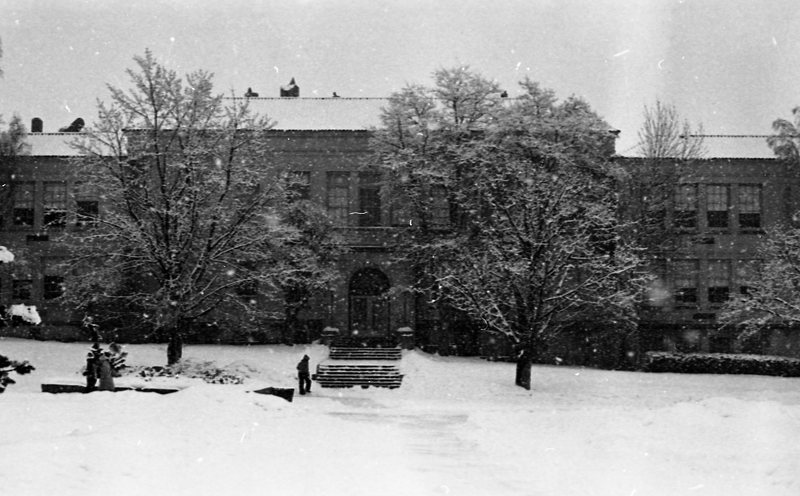 1979 Ackerman School in Winter