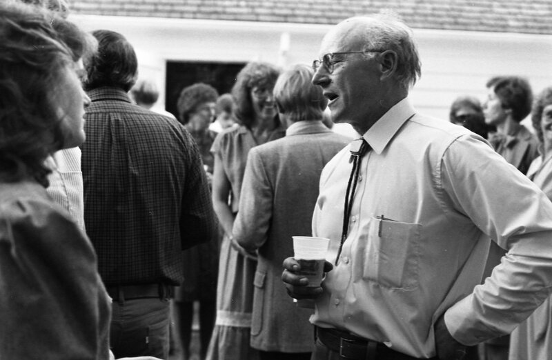 1984 School Begins, Faculty &amp; Staff Reception at President Gilbert's House 07