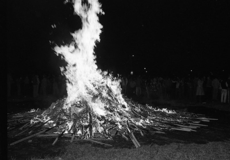 1978 Homecoming Bonfire 1-2