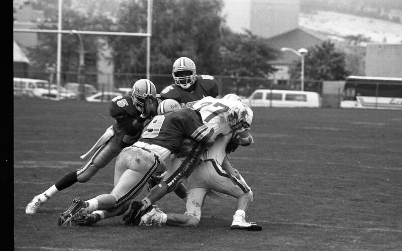 1991 Football Action, Western Oregon University at EOSC 13