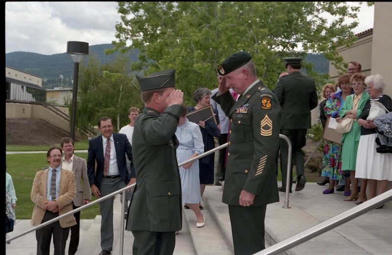 1991 ROTC Ceremony, First Salutes 01