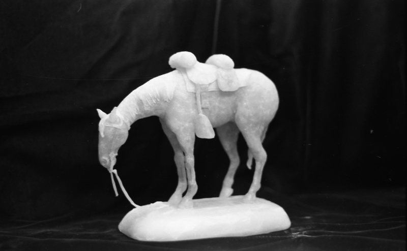 1978 Sculpture, Saddled Horse 01