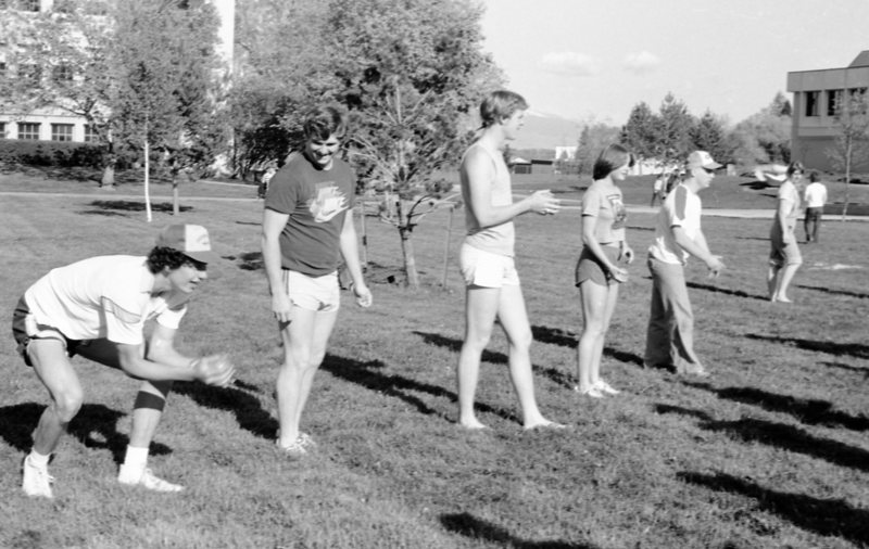 1981 Dorm Play Day & Steak Fry, Water Balloons 07