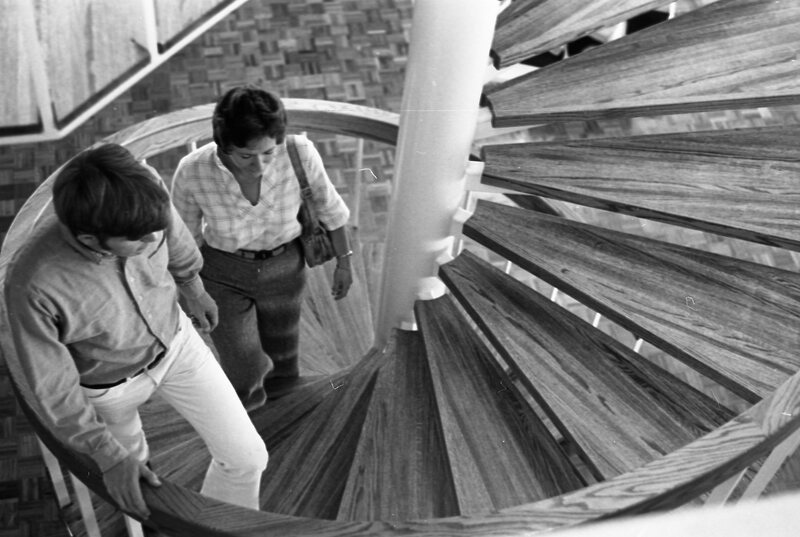 1976 Hoke Hall, Spiral Staircase 02