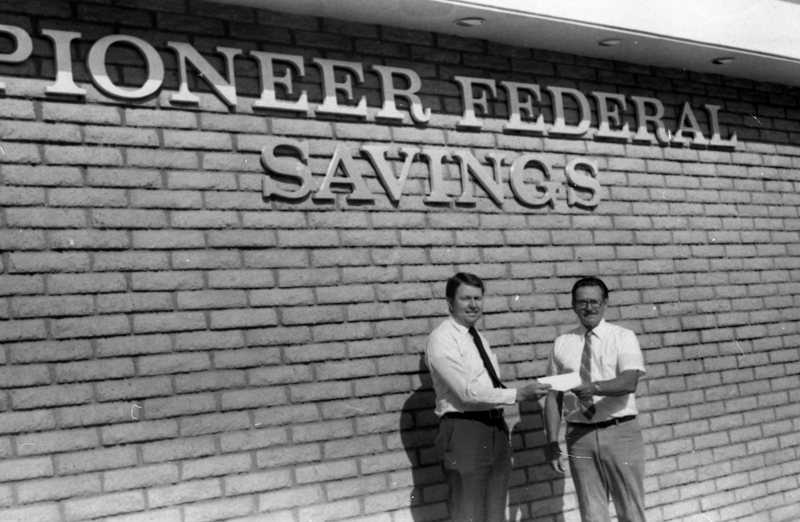 1984 Stadium, Pioneer Federal Savings Donation 01