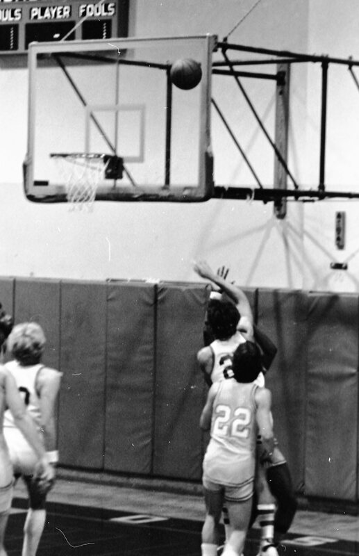 1983 Men's Basketball, EOSC vs. Idaho State, Action 27