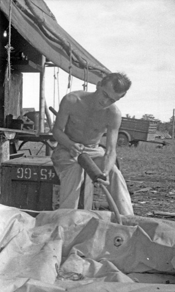 Bob Casey Inflates Raft 1