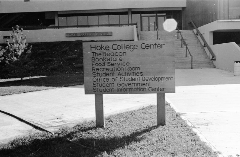 1975 Hoke Hall Sign