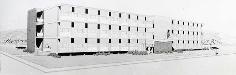 1958 Drawing, Dorion Hall 1-1