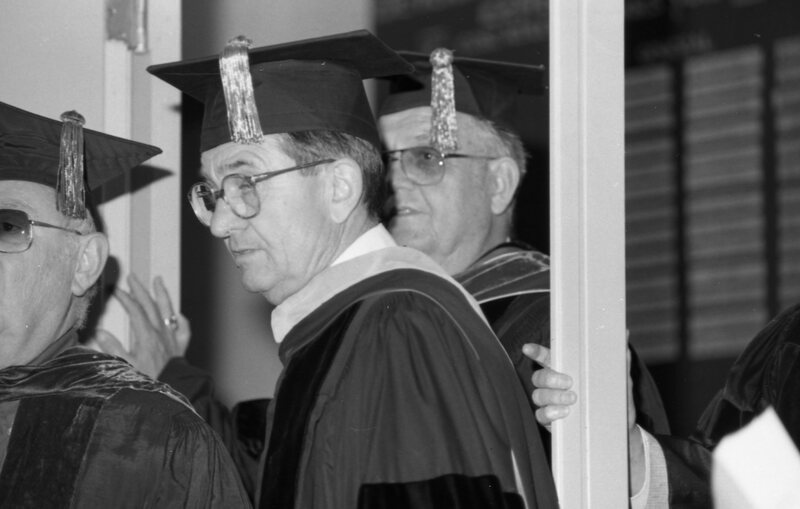1985 Graduation, Faculty Walk 02