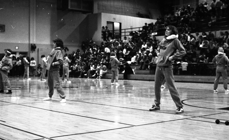 1982 High school Wapiti League Basketball Tournament, Elgin Drill Team 03