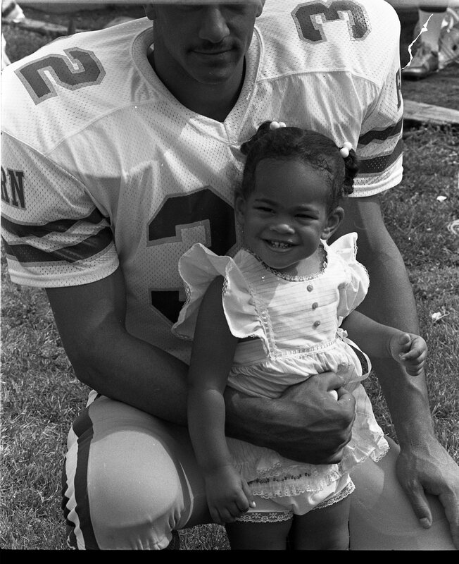 1988 Football Player, Brian Sap and Daughter 04