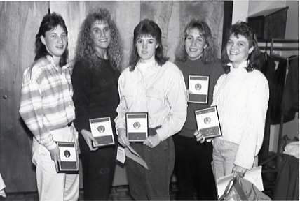 1991 Winter Sports Awards Banquet, Women's Sports 01