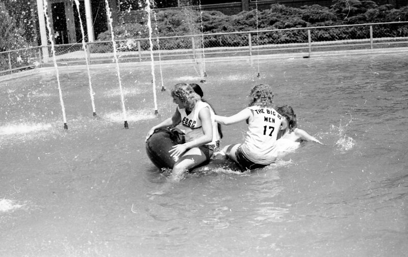 1981 Students, Fountain Swim 03
