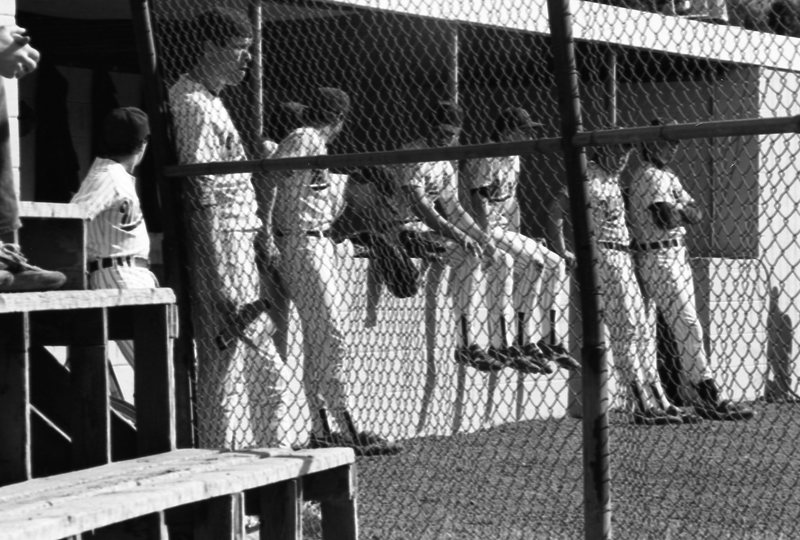 1985 Baseball Players, Dugout 01