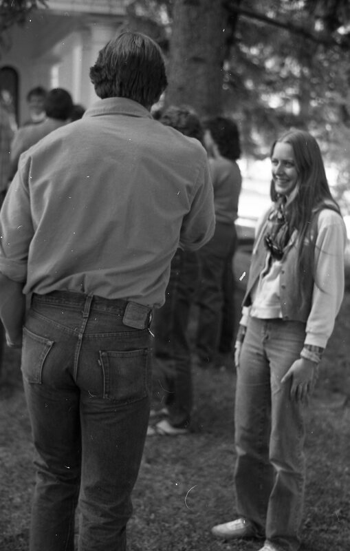 1983 Student Reception at President Dave Gilbert's House 20