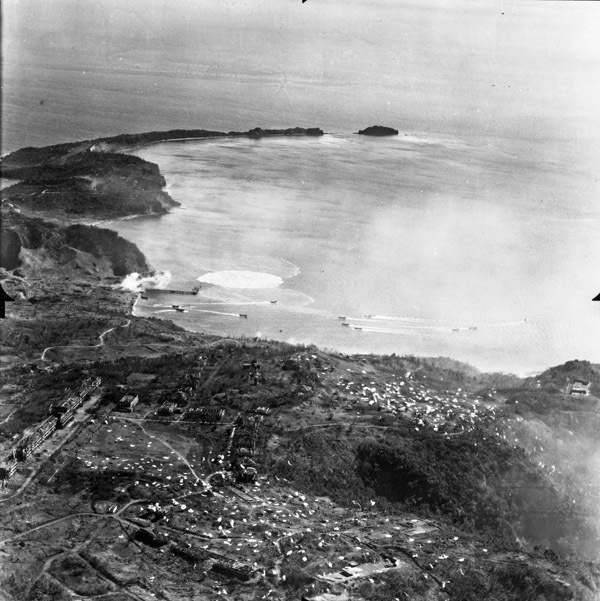 Aerial, Corregidor LCI's Arriving