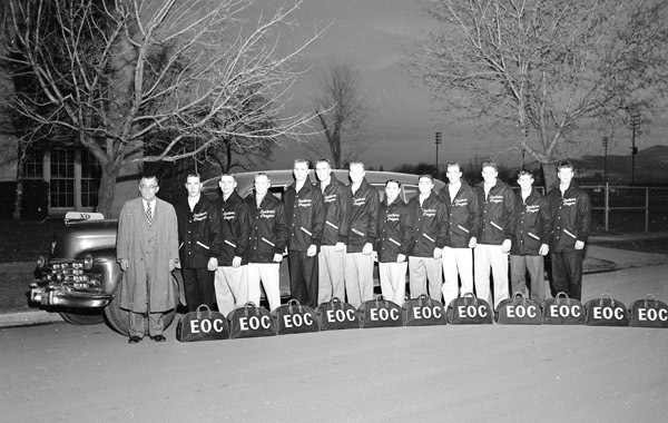 1956-57 Basketball Team 4-2