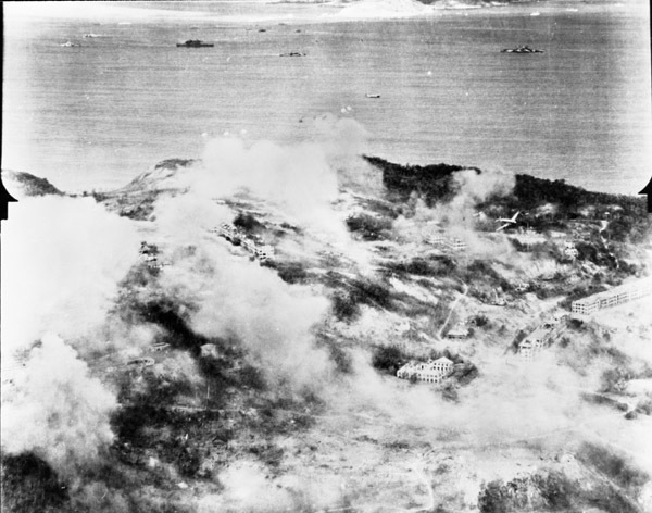 Aerial, Corregidor Under Clouds