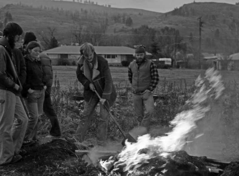 1977 Art Class, Firing Pottery