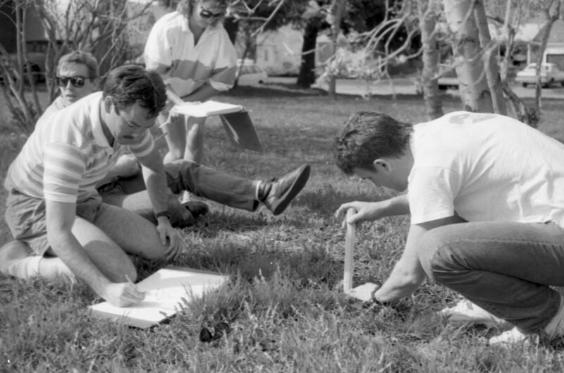 1987 Science, Biology Students in April 10