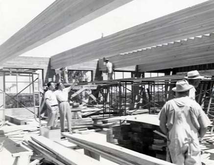 1954-55 Hunt Hall Construction