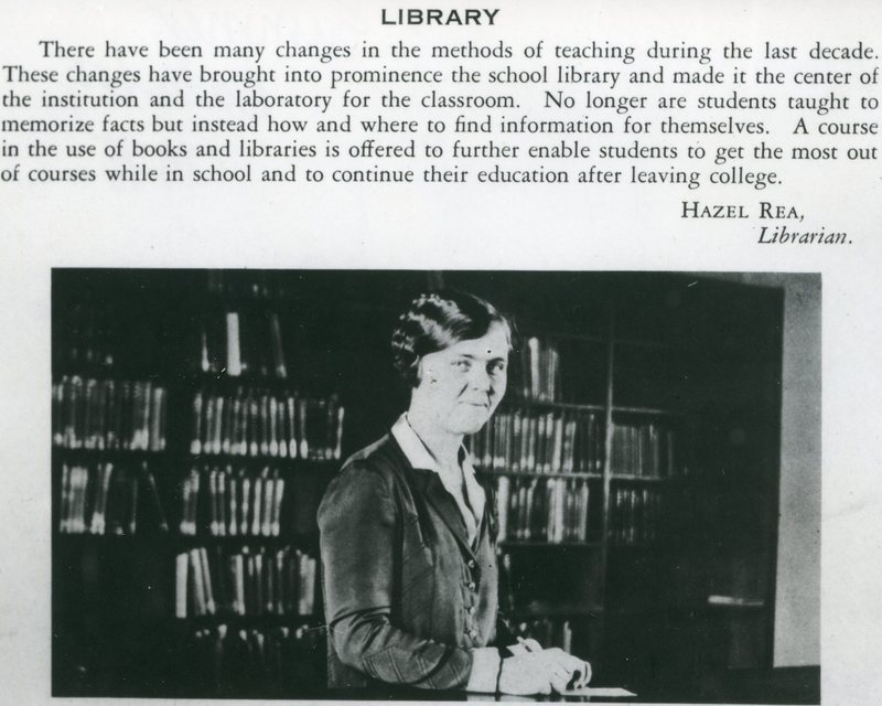 1929-30 Employee, Hazel Rea