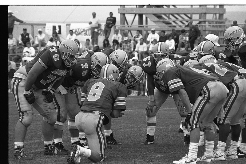 1991 Football Action, Western Washington University at EOSC 02