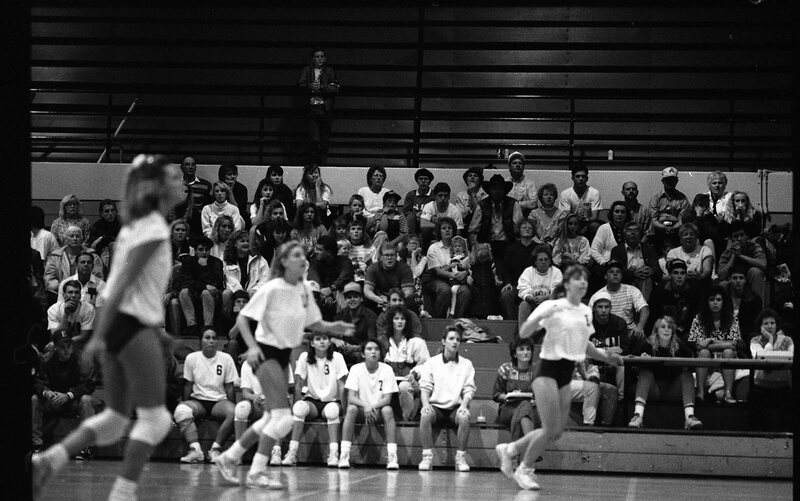 1991 Volleyball Action, Northwest Nazarene College at EOSC 07