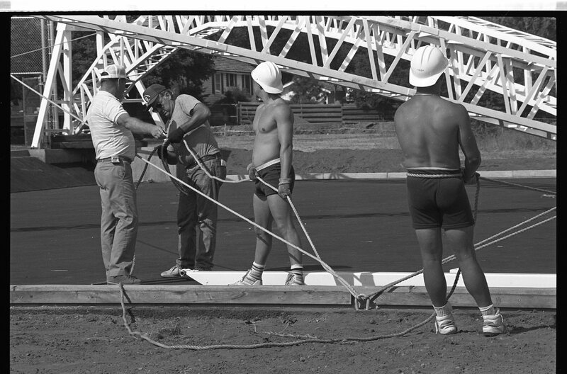 1988 Campus, Tennis Courts Construction 26