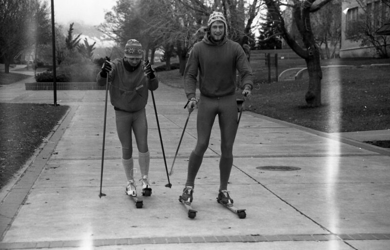 1985 Skiing on Campus 08