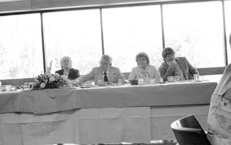 1982 Summer Graduation, President's Table 02