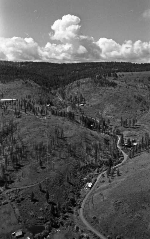 1977 Perry and Lumber Mill Site, Aerial View 01