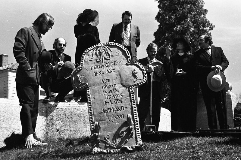 1974 Employees, Mock Funeral 06