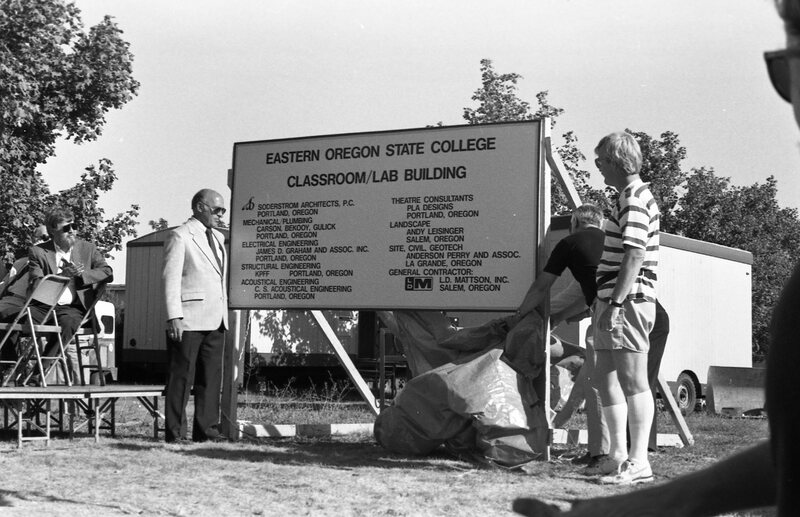 1988 Loso Hall, Groundbreaking Ceremony, Sign 02