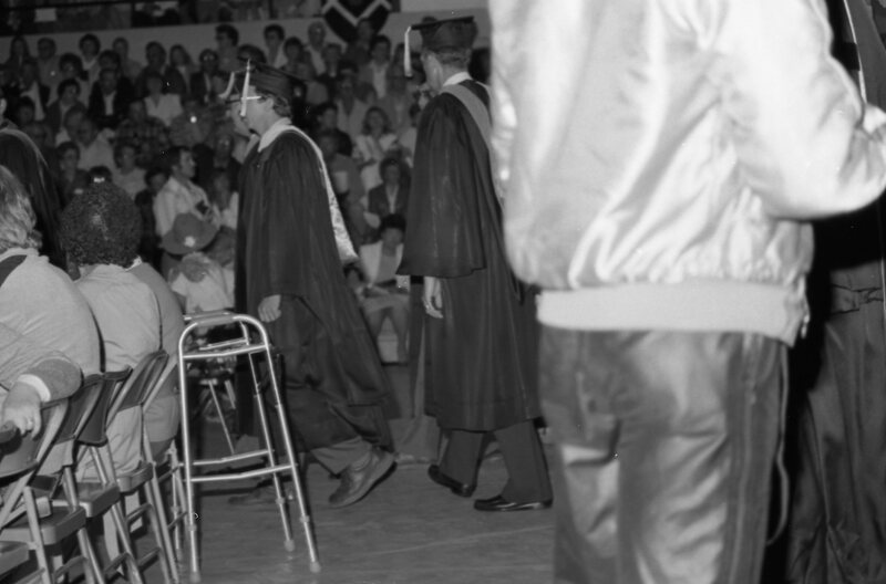1985 Graduation, Faculty Walk 06
