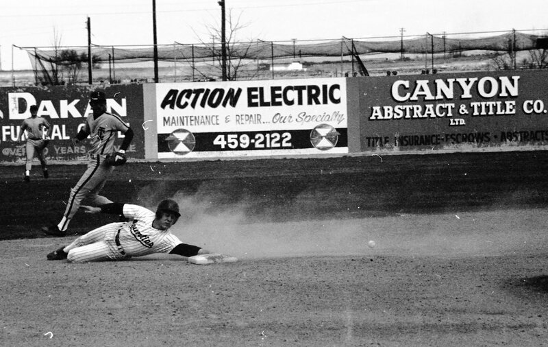 1987 Baseball Game in Caldwell, Idaho, Action 03