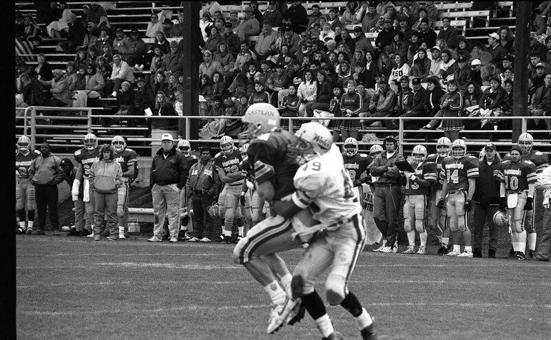 1991 Football Action, Western Oregon University at EOSC 17
