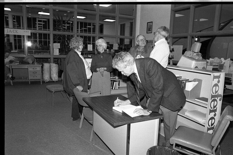 1991 Jack Evans, "Powerful Rockey" Book Signing 02