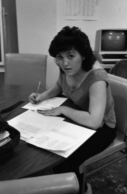 1985 April, Student Studying 02