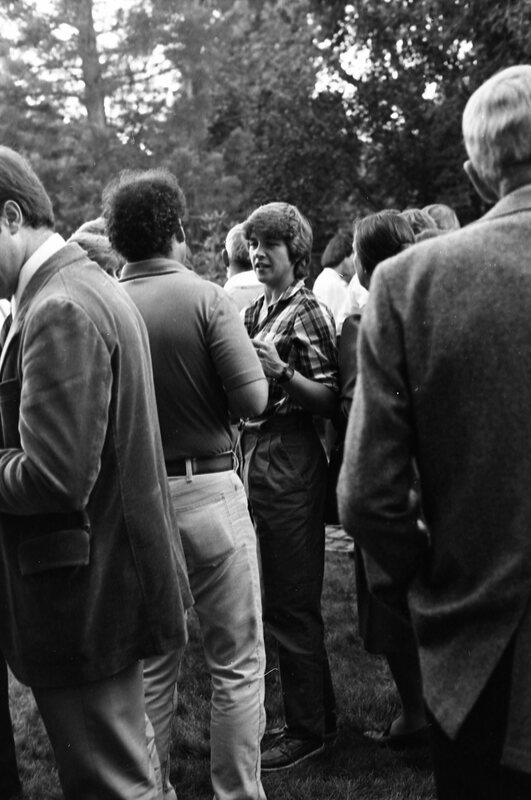 1984 School Begins, Faculty &amp; Staff Reception at President Gilbert's House 08