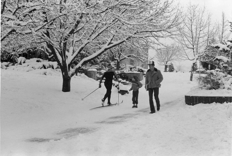 1983 Skiing on Campus 1-2