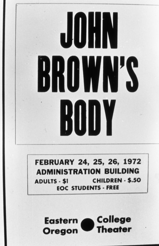 1972 "John Brown's Body" Playbill