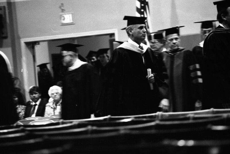 1986 Graduation, Faculty Walk 02