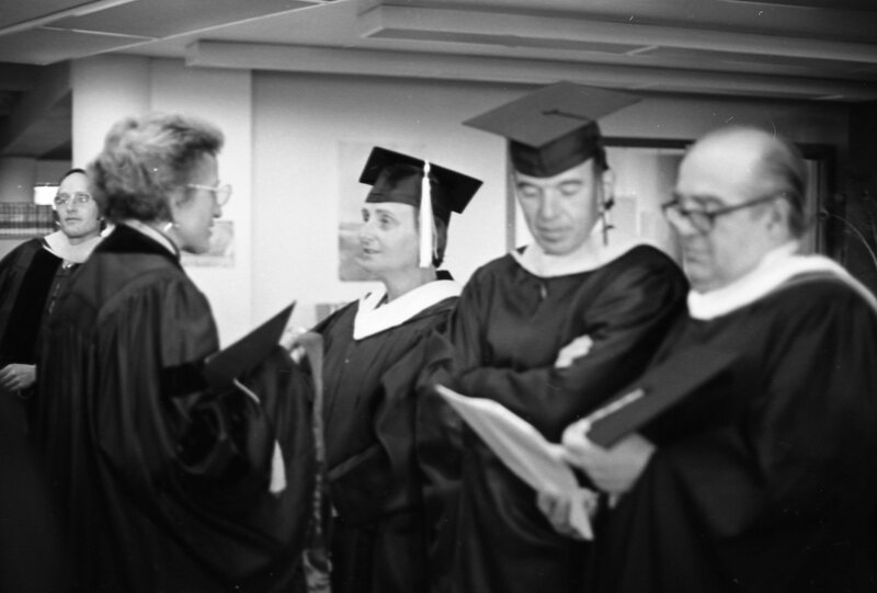 1976 Graduation, Faculty Preparation 06